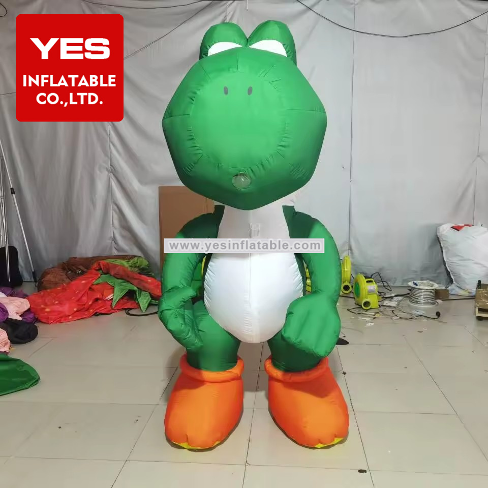 Hot Selling Inflatable Walking Cartoon Game Mascot Inflatable Dinosaur Costume