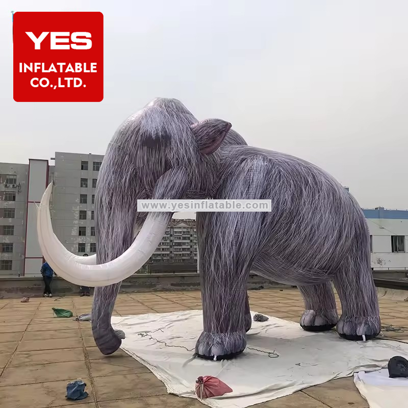 Giant Inflatable Mammoth Balloon Inflatable Elephant Animal Masoct Model For Advertising