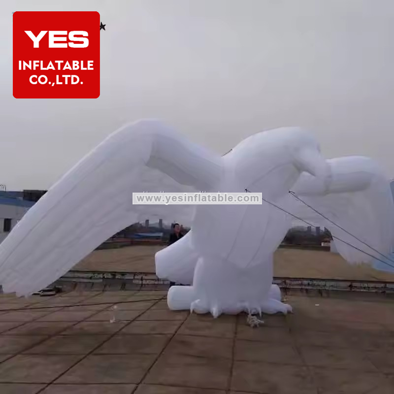 customized animal white eagle sculpture inflatable zoo animal model