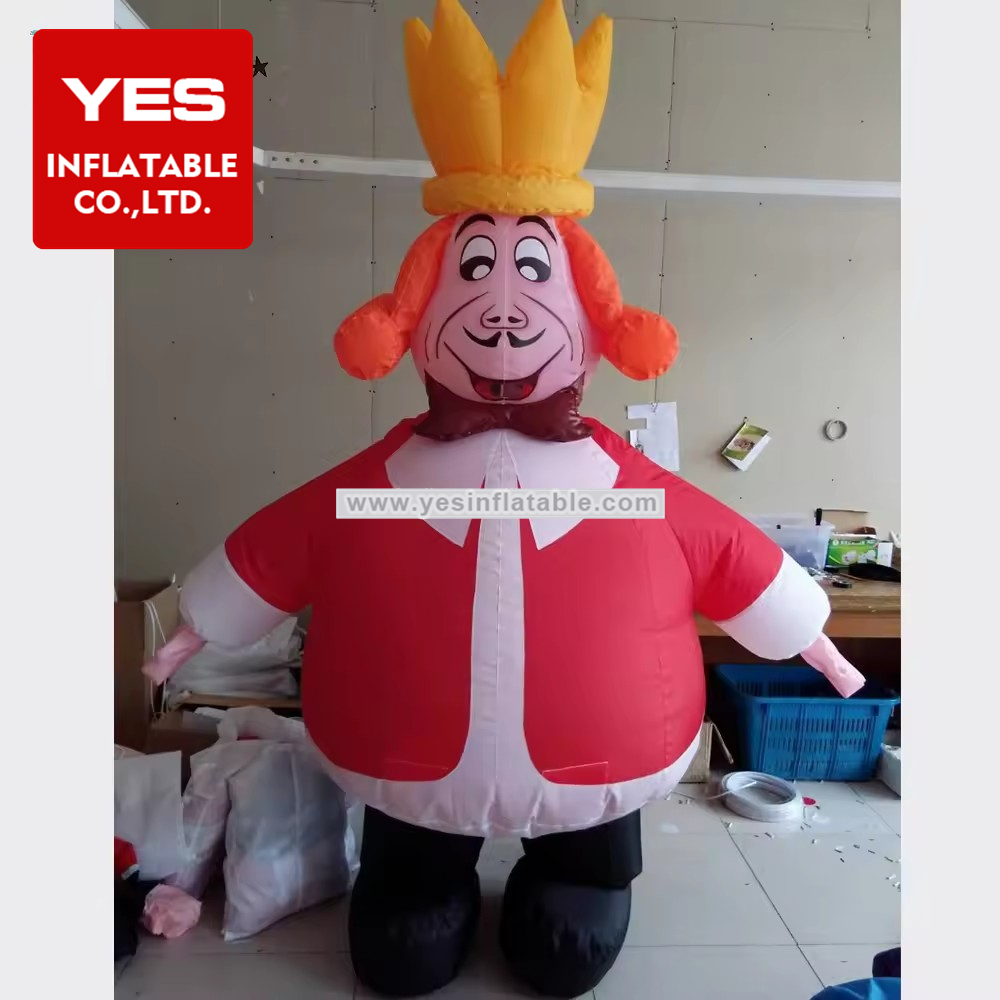 Alice in Wonderland mascot moving king inflatable cartoon character costumes