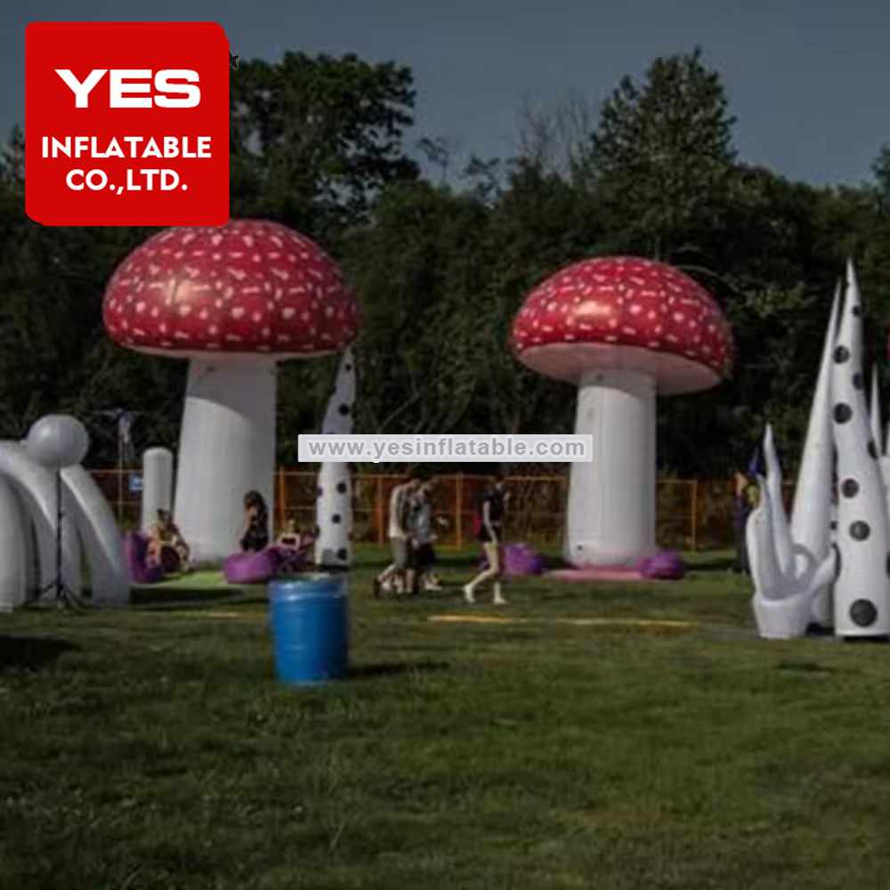 Garden Decoration Inflatable Mushrooms With Led Light