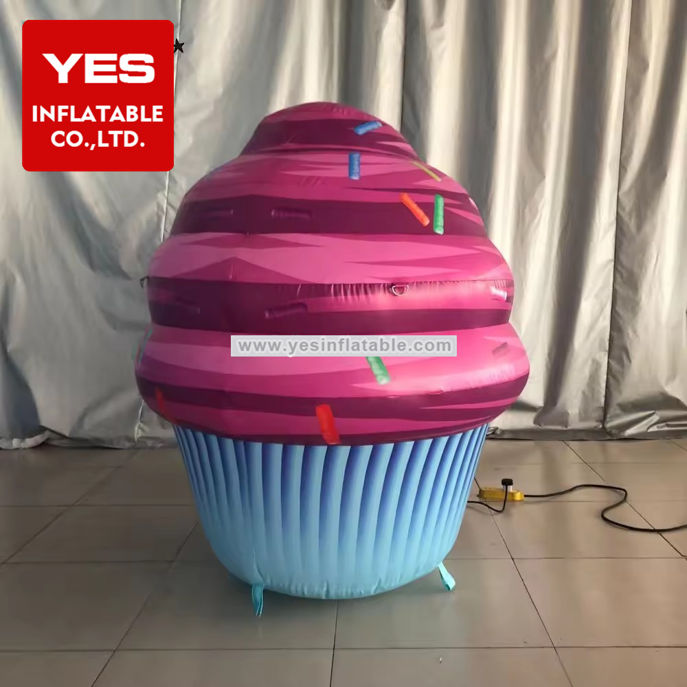 Event birthday party decoration Customized inflatable cake ice cream