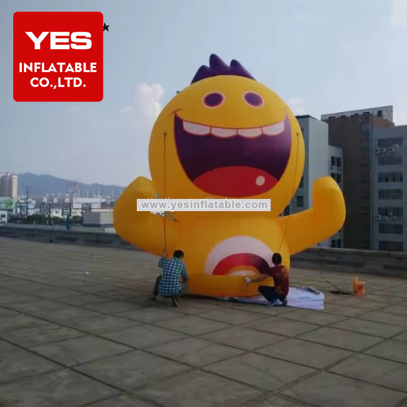 Best Selling Inflatable Advertising Model Yellow Inflatable Cartoon Mascot