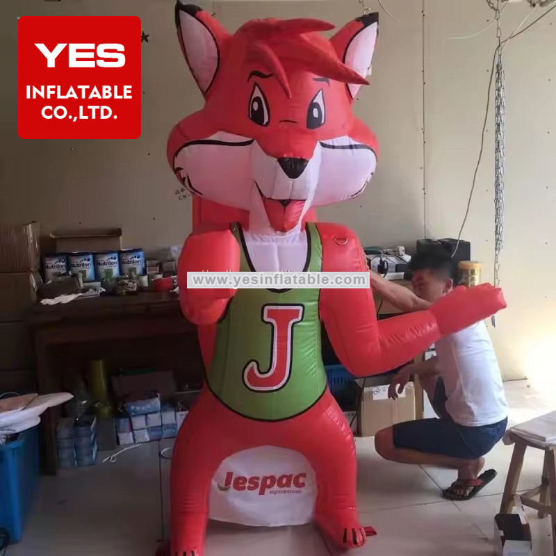 Customized Inflatable Cartoon Mascot Animal Inflatable Fox