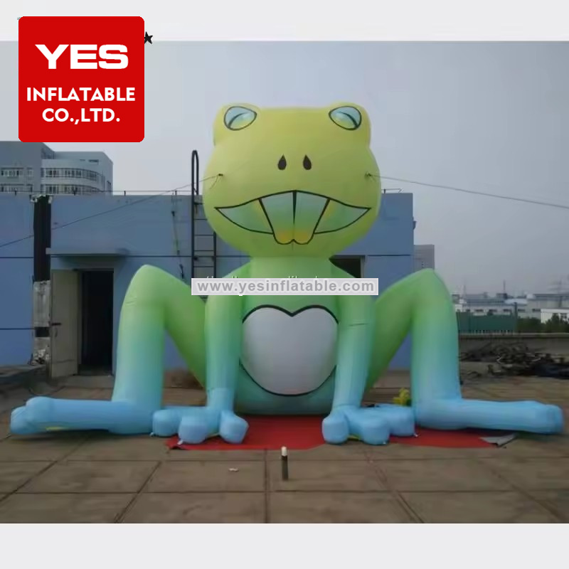 Best Selling Inflatable Animal Model Inflatable Cartoon Frog For Outdoor Decoration