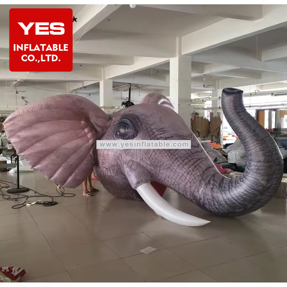 Activity Decoration Balloon Toy Customized Large Inflatable Elephant Head