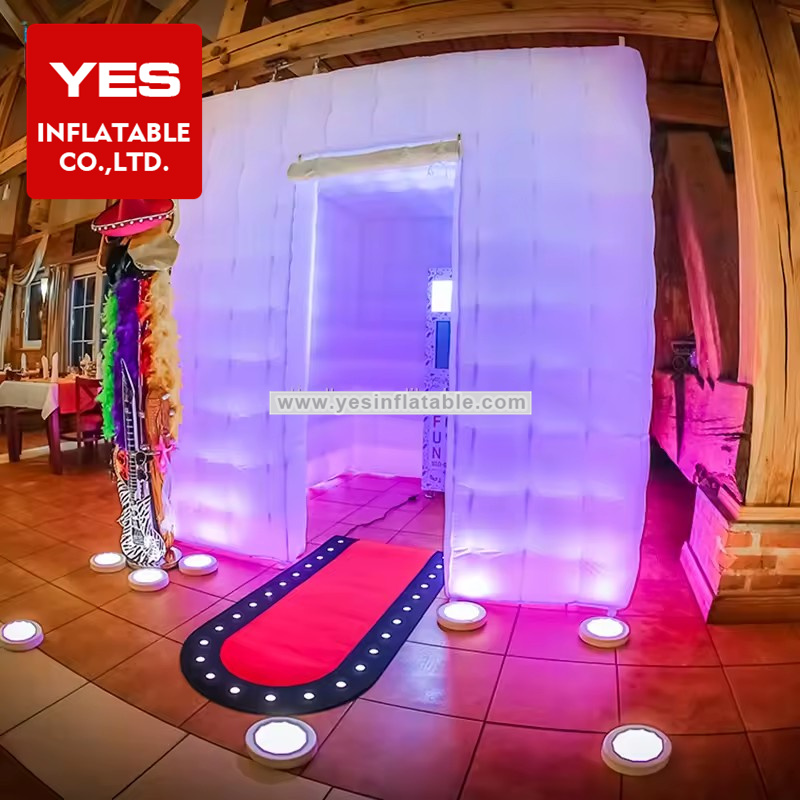 Custom Inflatable Photo Booth Enclosure Led Lighting Inflatable Photo Booth