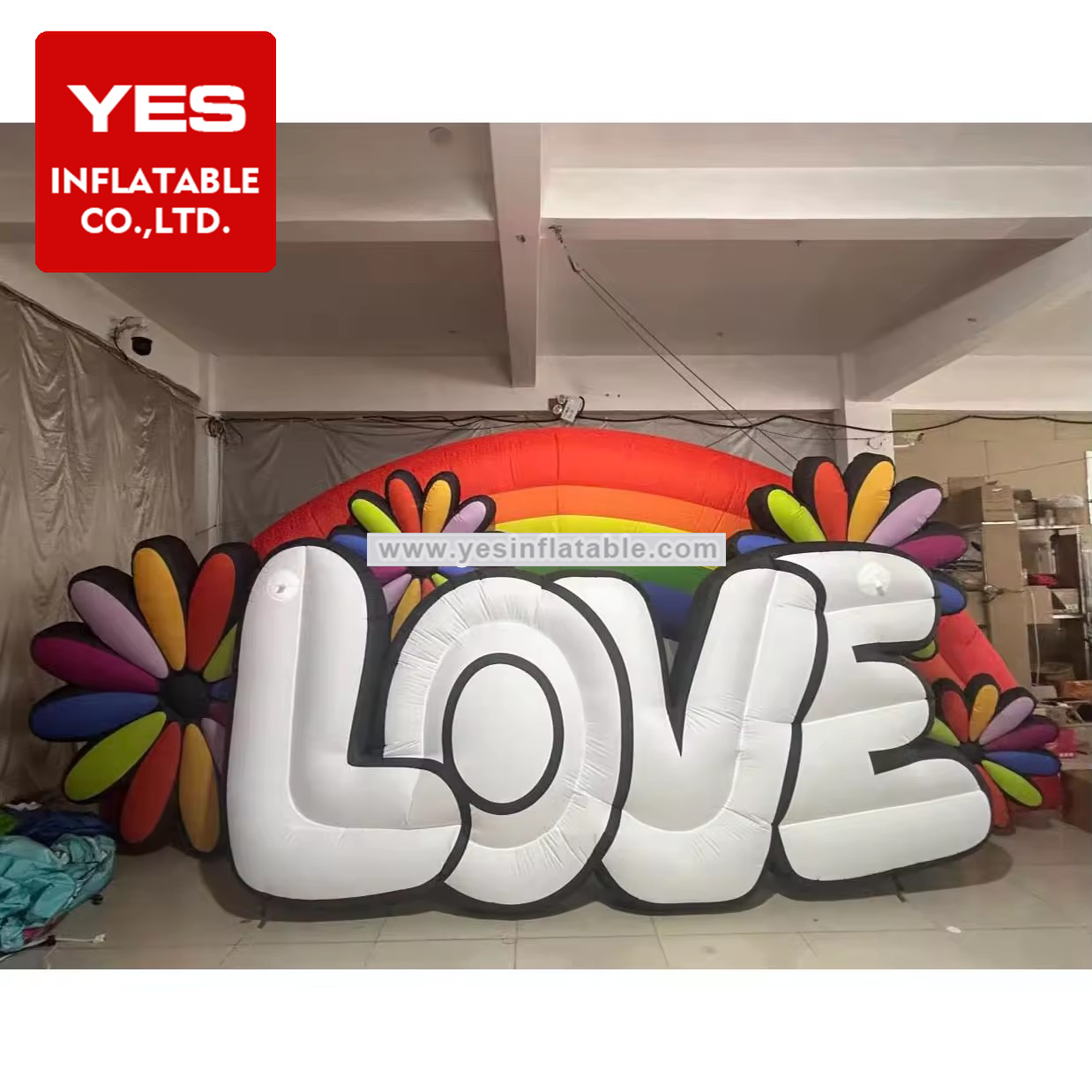 Advertising Giant Colours Inflatable Advertising Board Inflatable Love Background