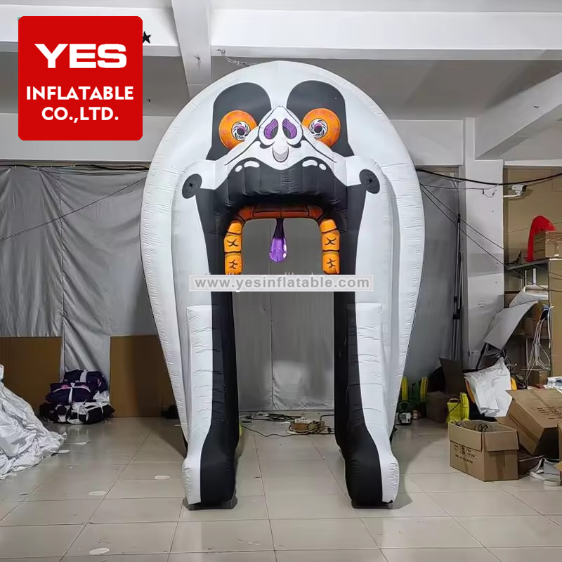 Customized Halloween Decoration Evil Scary Inflatable Ghost Arch