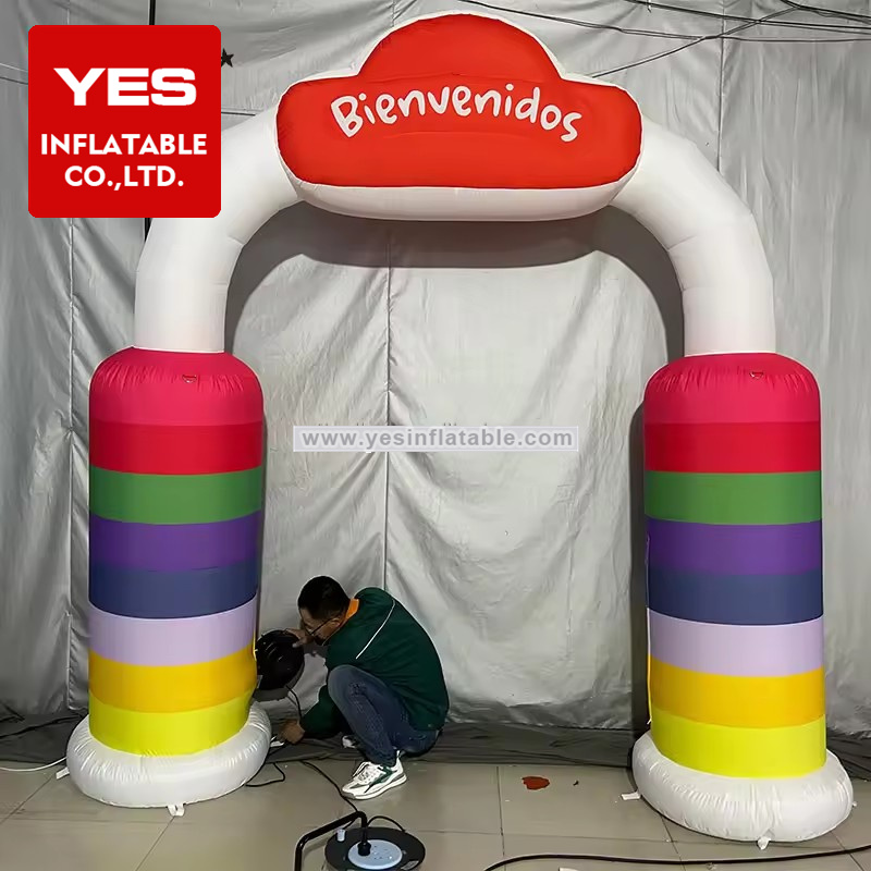 Outside Inflatable Entrance Arch Inflatable Welcome Arch For Events