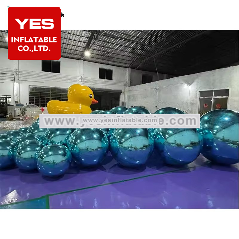 pvc floating balloon large event decoration esferas inflables gigantes de navidad globos de pvc gigantes inflatable mirror ball