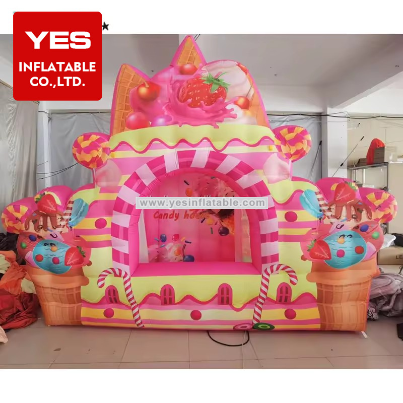 Commercial Inflatable Food Drink Concession Sweets Desserts Booth inflatable vendor stand