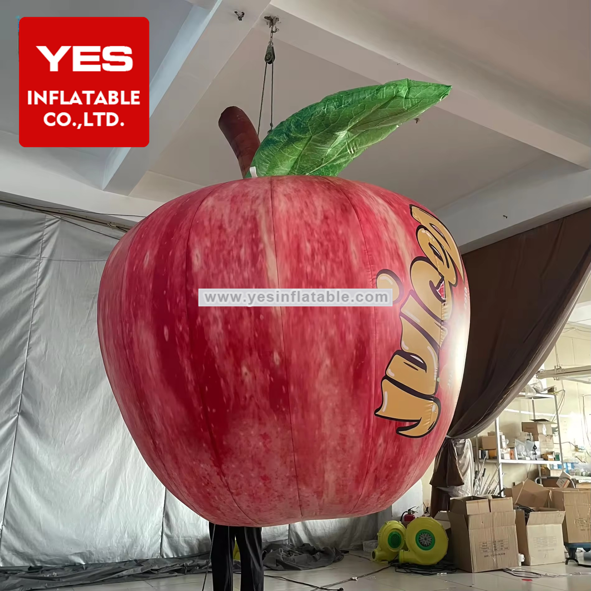 Promotional items air blow fruit model advertising inflatable red apple