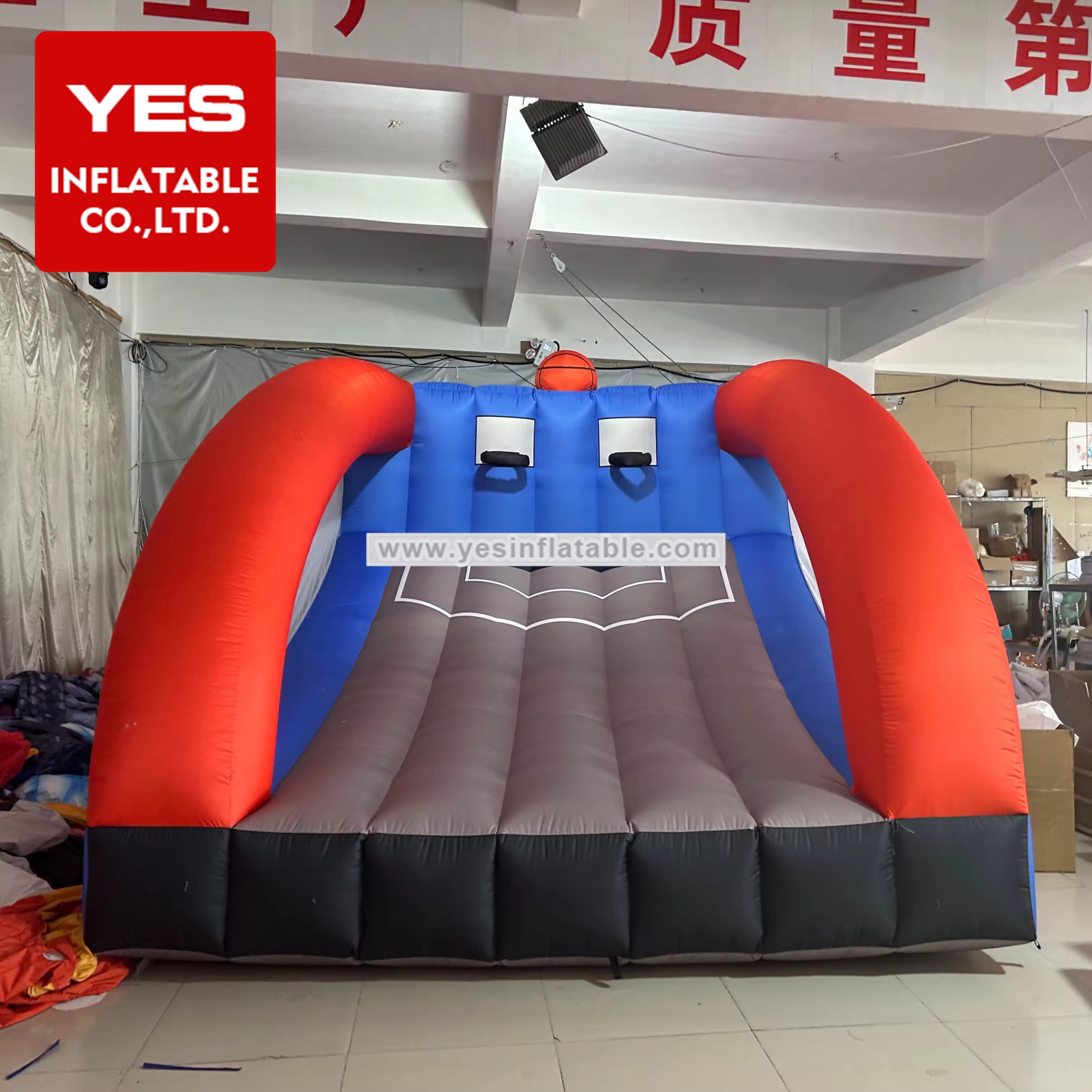 carnival basketball toss game shooting 2 player inflatable basketball