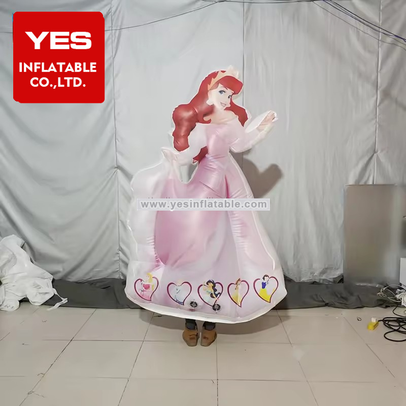 custom-made Inflatable girl princess walking costume