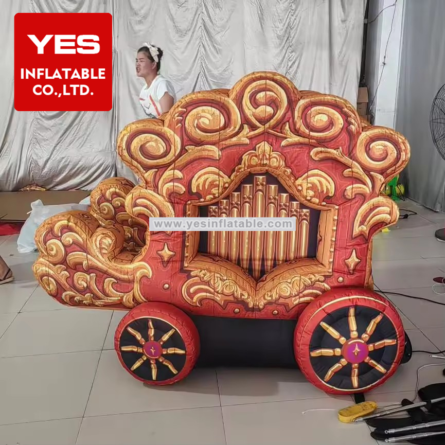 Event Advertising Giant Inflatable Cartoon Four-Wheeler Model Inflatable Throne