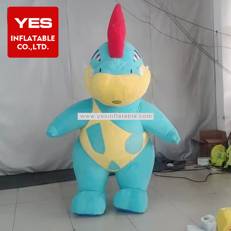 Funny Design Inflatable Walking Cartoon Costume Inflatable Dinosaur Costume