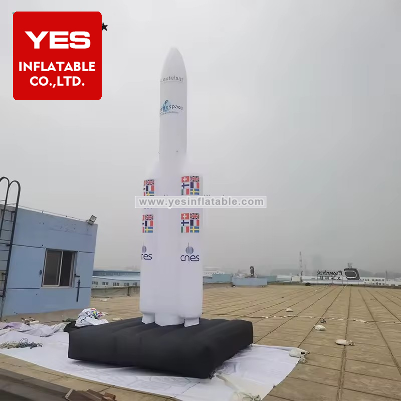 Outdoor Advertising Exhibition Event Inflatable Space Shuttle Model Inflatable Rocket