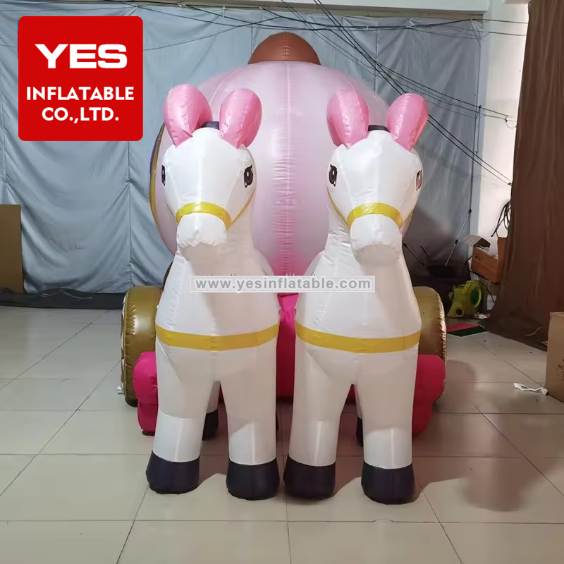 Advertisement Inflatable Princess Carriage For Amusement Park