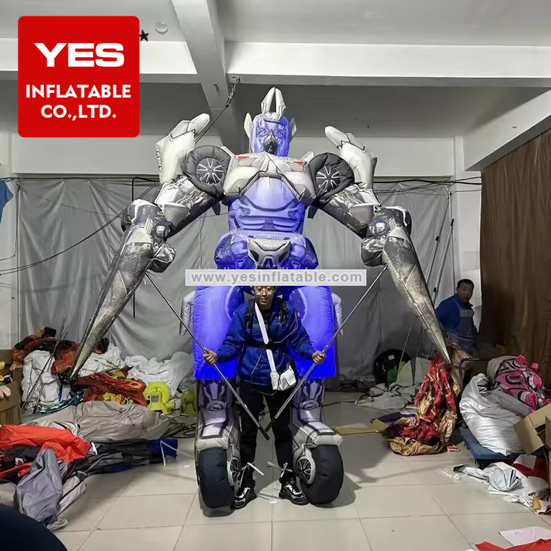 Custom Giant Led Inflatable Puppet Costume Parade Inflatable Robot Costume