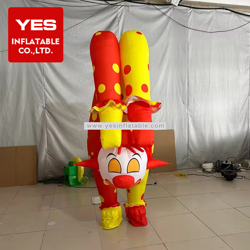 Customized Wearable Inflatable Walking Cartoon Costume Inflatable Clown Costume