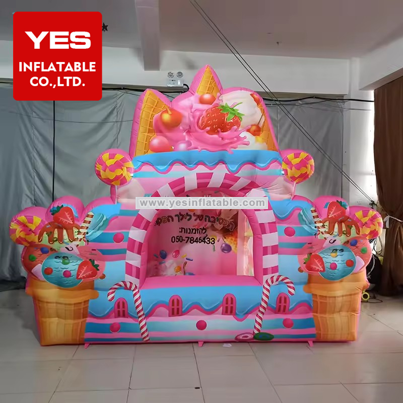 Giant Inflatable Food Car Booth Commercial Event Inflatable Concession Stand Booth