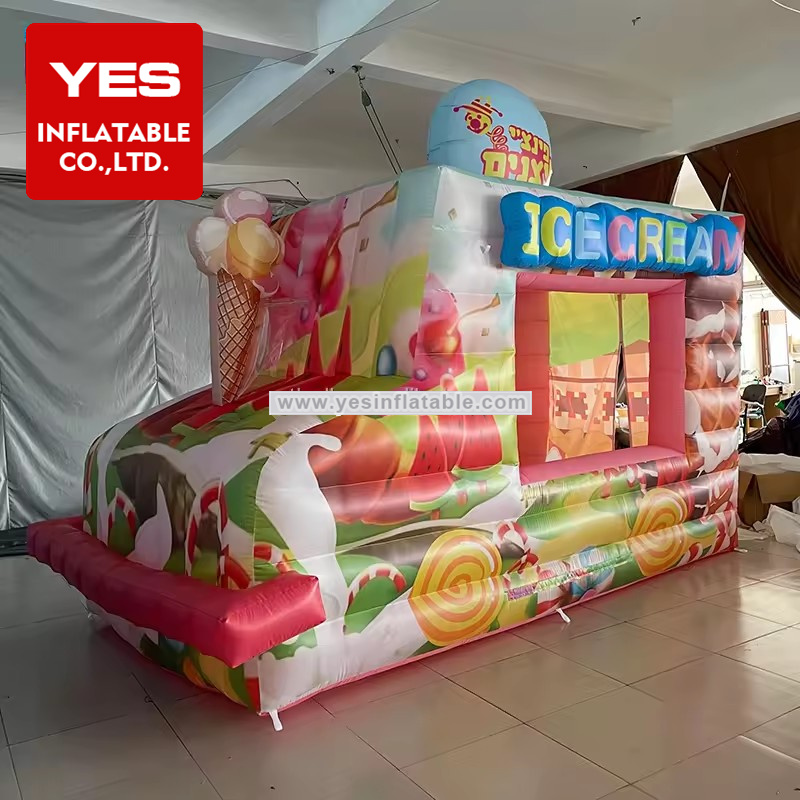 custom truck shape food kiosk booth Inflatable juice stand