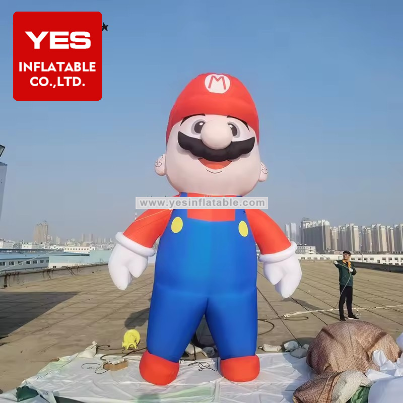 Red inflatable hero custom animation cartoon inflatable characters