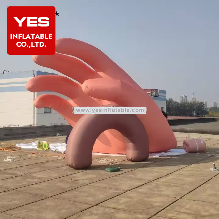 Advertising marketing blow up prop sign giant inflatable hand for decoration inflatable balloon