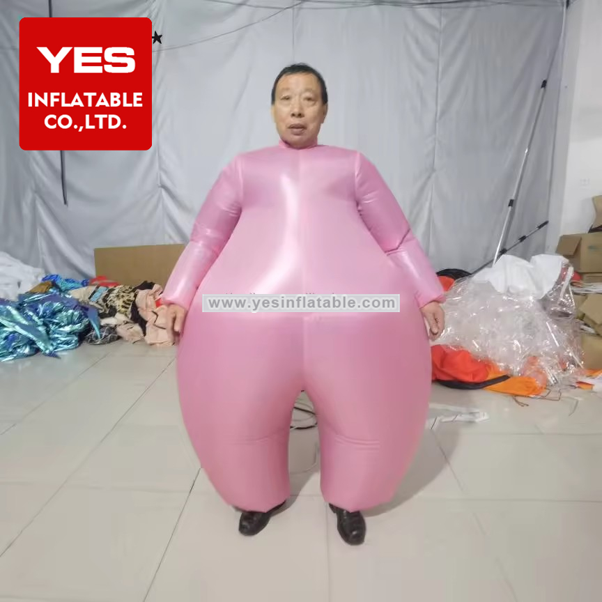 Custom Colourful Costume Inflatable One Piece Suit Inflatable Pink Costume