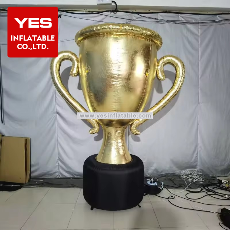 giant advertising golden inflatable award blowup trophy