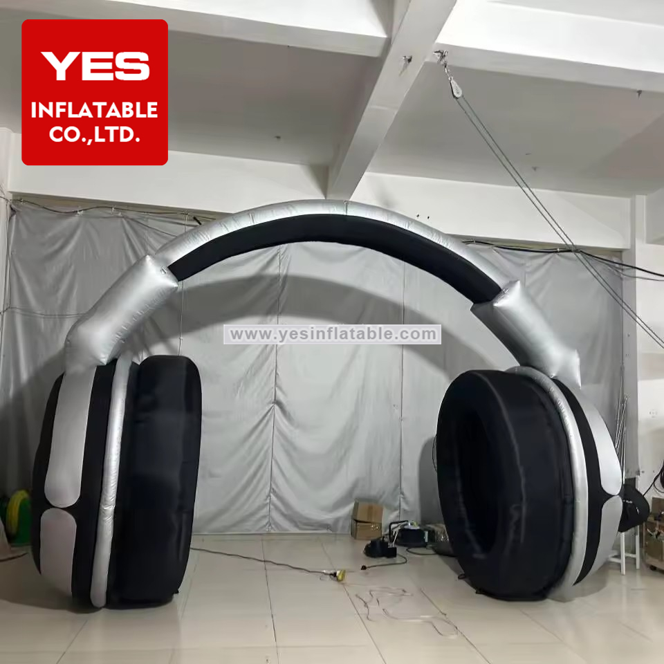 headset style festival props jungle electronic music festival holiday inflatables dj stage