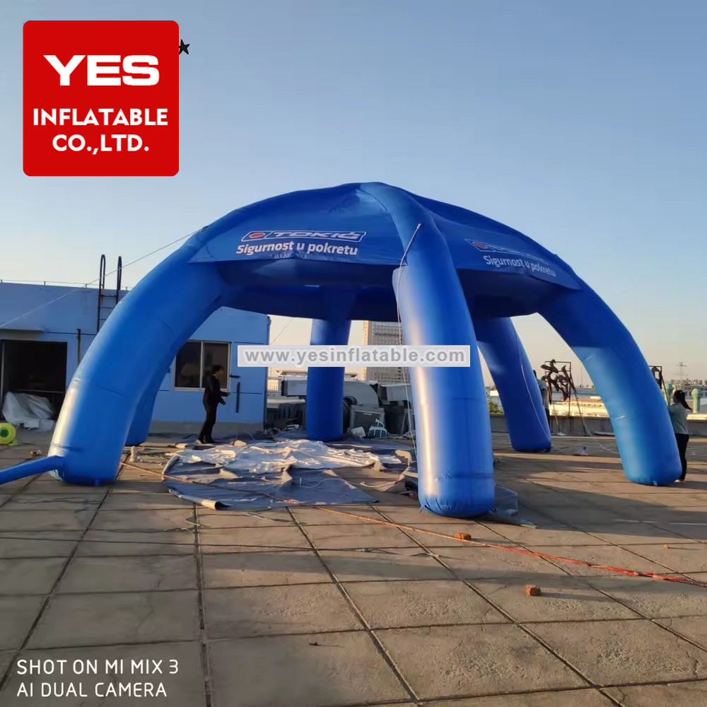 Custom Logo Promotional White Inflatable Spider Tent