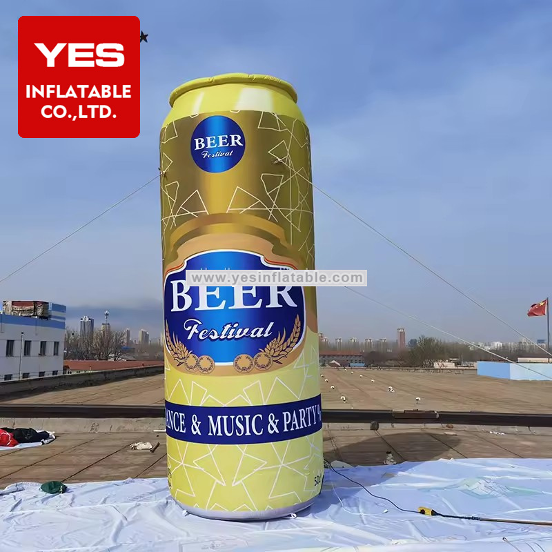 Customized Beer festival large outdoor advertising promotion decorate drink can huge inflatable beer can