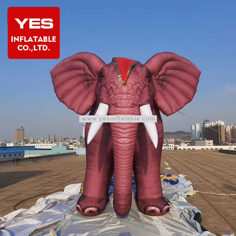 Custom Large Advertising Holiday Event Decoration Parade Props Huge Inflatable Elephant