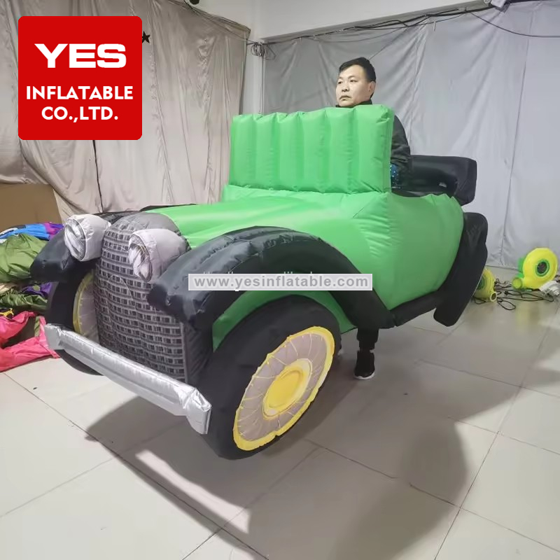 Customized popular parade funny adults move walking inflatable car costume for event party