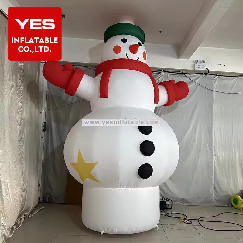 Chubby Christmas Outdoor Blow Up Decoration Inflatable Snowman