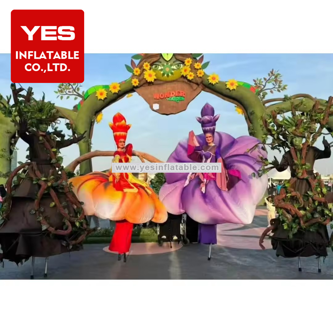 Custom stage performance inflatable flower costume inflatable fancy dress