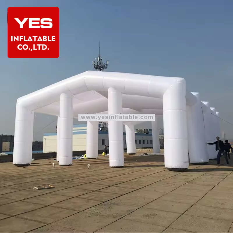 Large Inflatable Tunnel Tent Wedding Advertising Tent White Inflatable Frame Tent