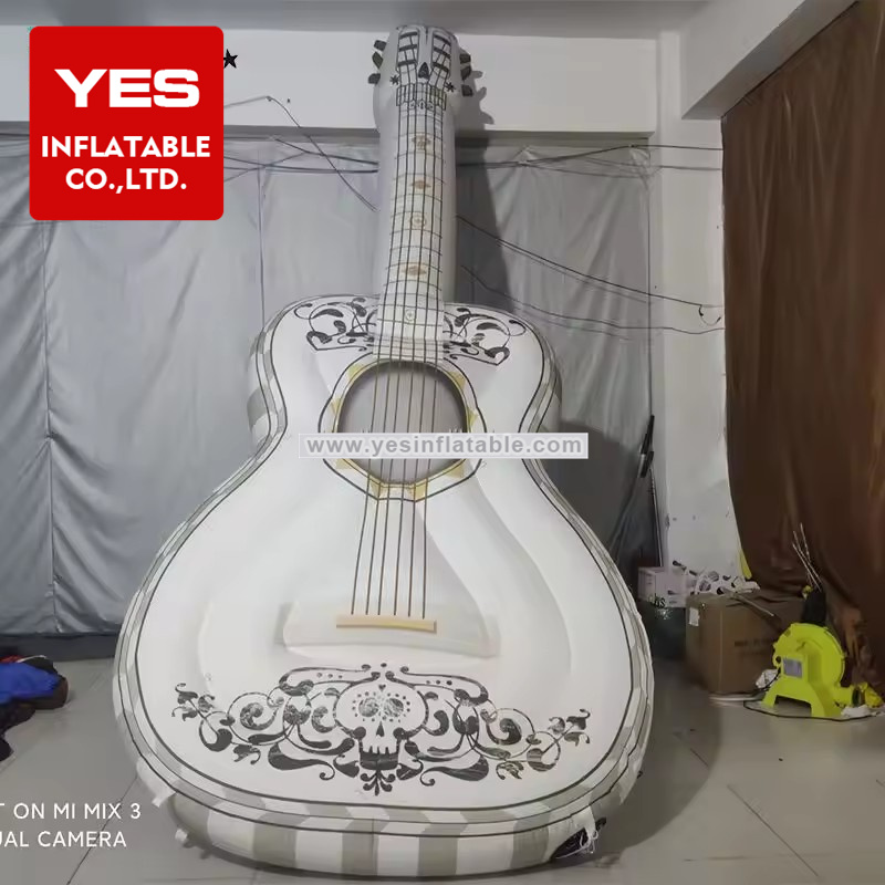 custom music festival stage guitar violin giant inflatable cello