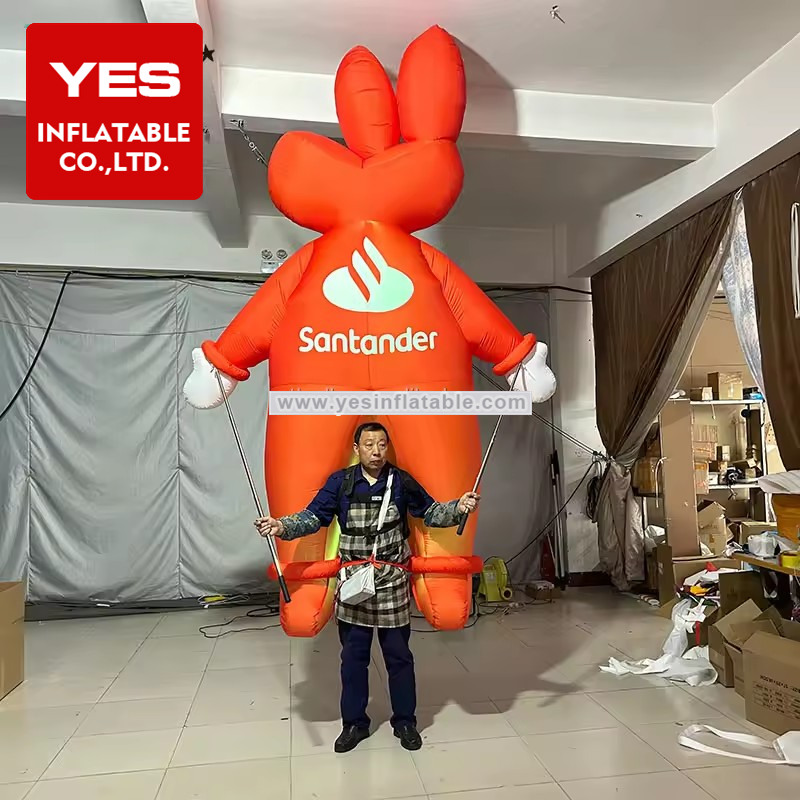 Custom Brand Promotion Inflatable Walking Costume Parade Inflatable Advertising Mascot Costume