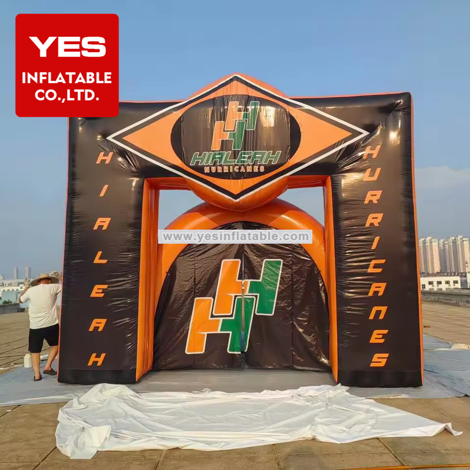 Customized Giant Advertising Inflatable Football Team Tunnel Inflatable Sport Tunnel