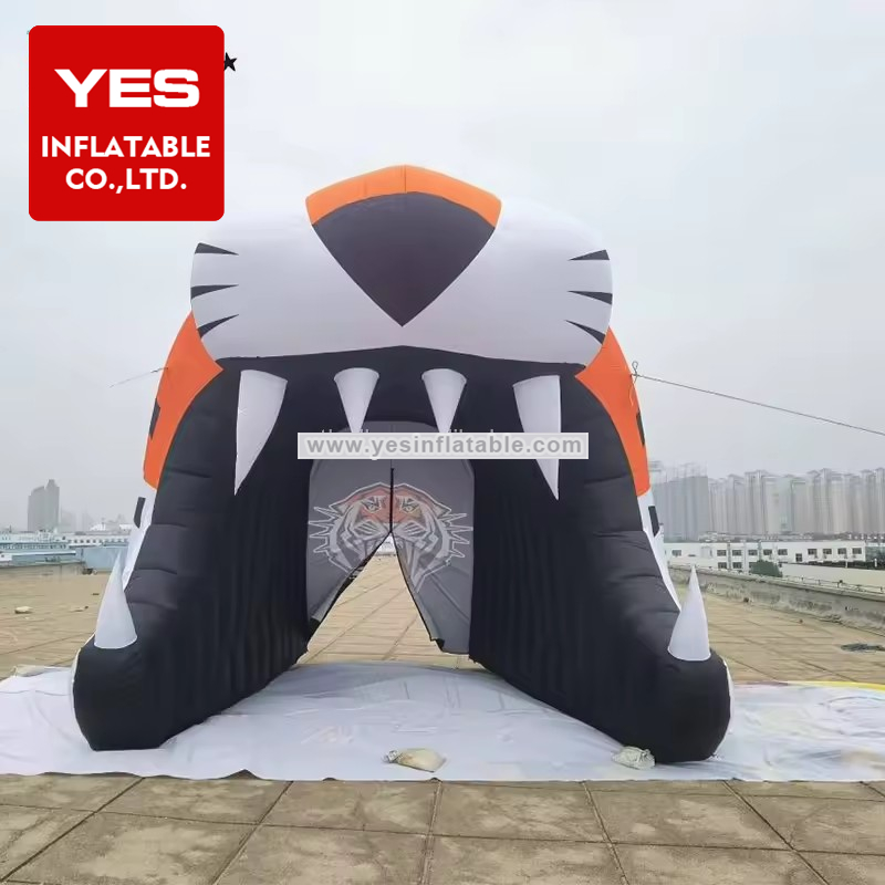 Giant Inflatable Tiger Tunnel Inflatable Sports Tunnel Inflatable Mascot Animal Tunnel