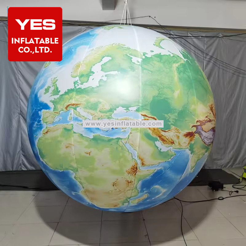 Custom Nine Planet Earth Balloon Solar System Advertising Inflatable Earth Balloon For Hanging