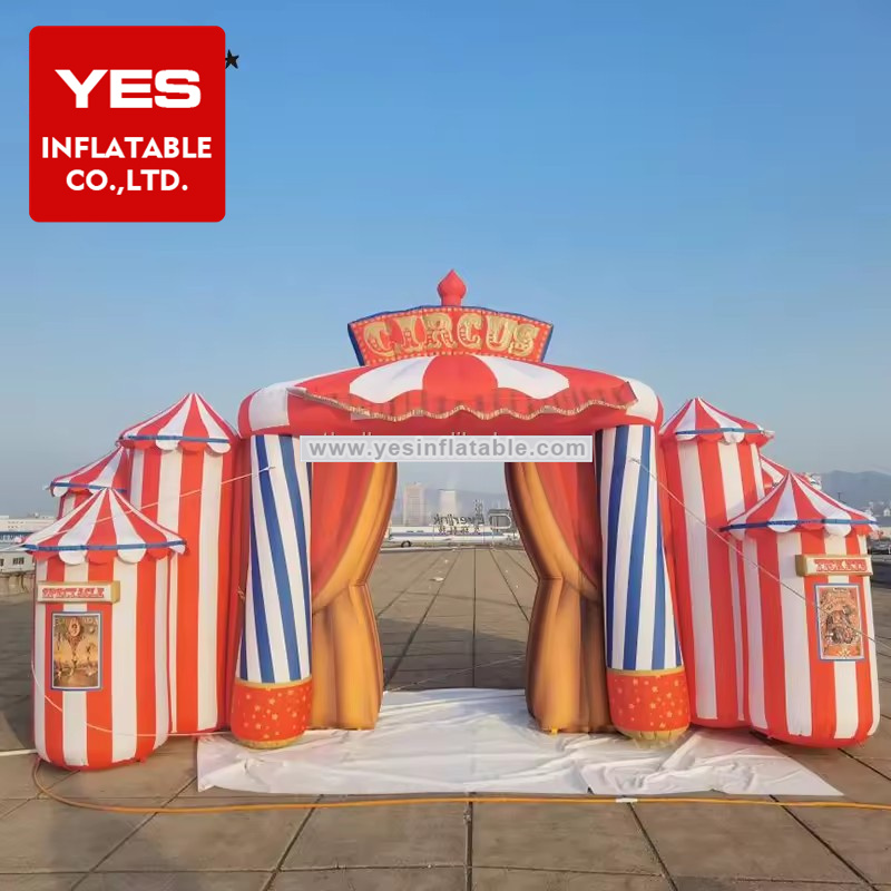 Carnival Activities Air Blown Archway Entrance Inflatable Circus Arch