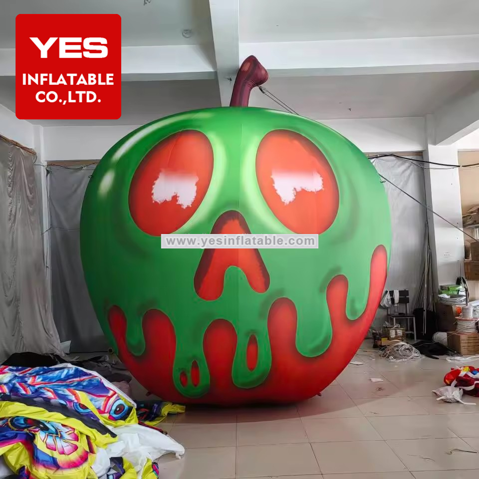 Halloween Event Decoration Red Green Inflatable Apple Inflatable Fruits Model