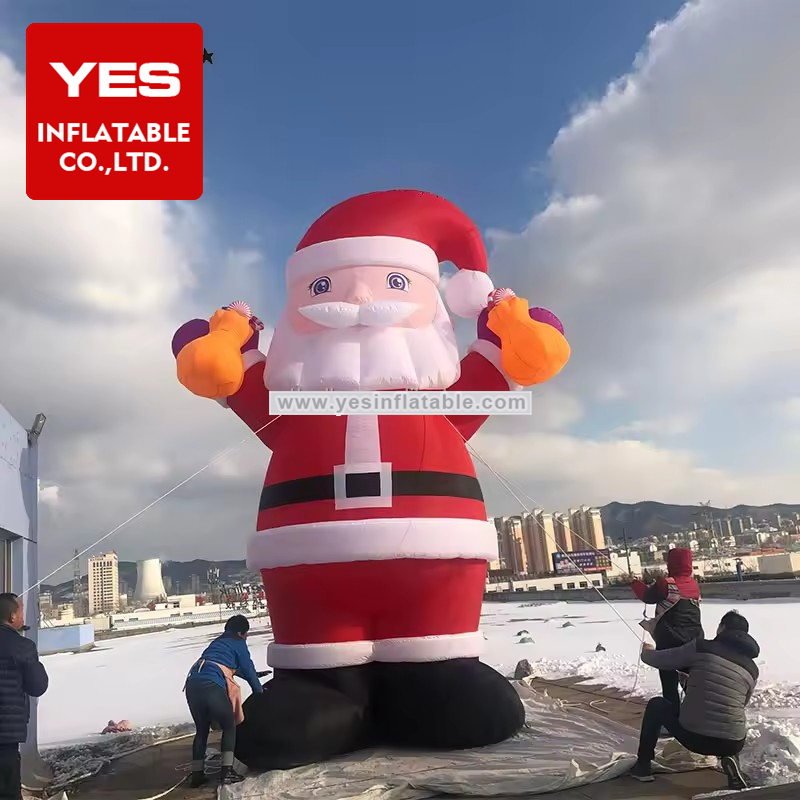 Christmas Decoration Inflatable Cartoon Mascot Inflatable Santa Claus For Party Holiday