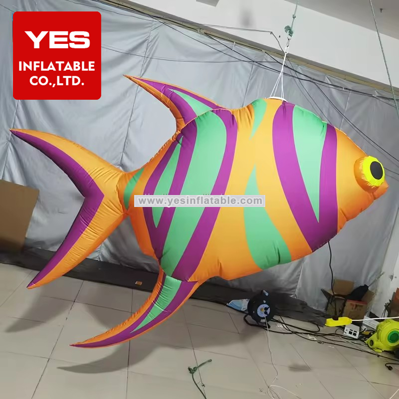 Led Giant Custom Design Inflatable Animal Inflatable Fish Model For Advertising Event