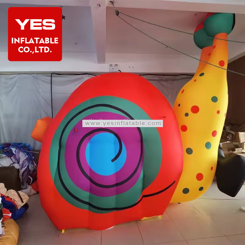 China Inflatable Animal Mascot Advertising Colorful Inflatable Snail For Outdoor Advertising