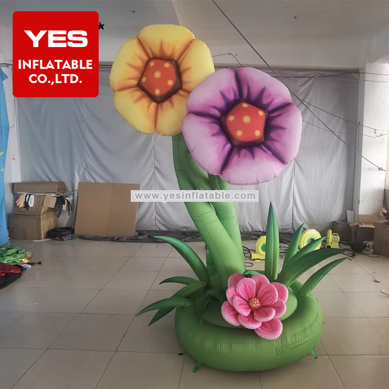 Large Inflatable Standing Flower Tree Garden Environment Decoration Inflatable Flower